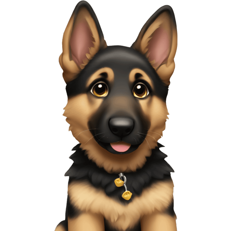 German shepherd puppy emoji