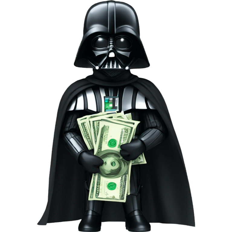 Darth vader with money emoji