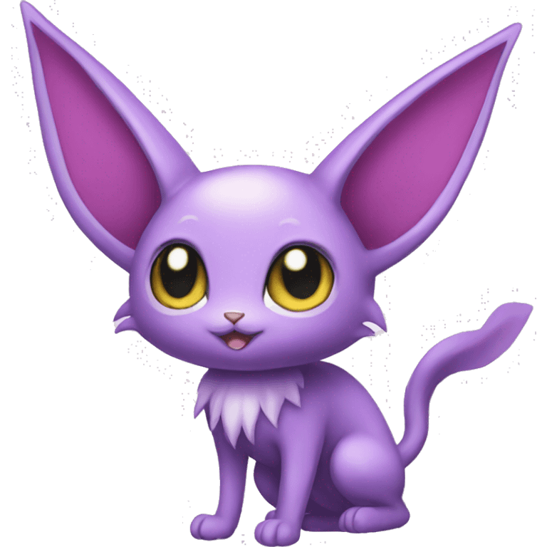 Kawaii Espeon full body emoji