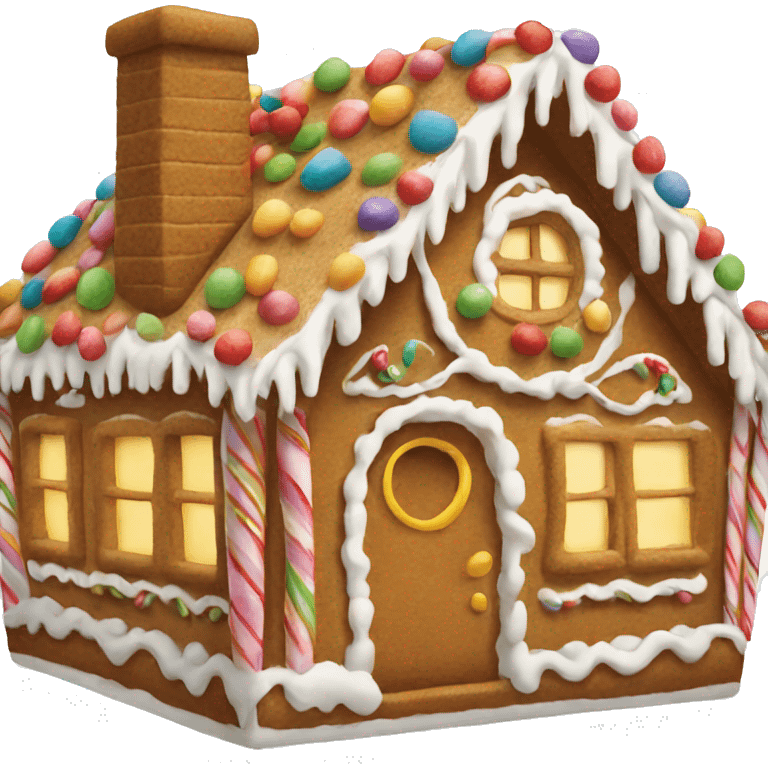 Gingerbread house emoji