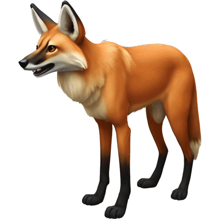 Maned wolf emoji