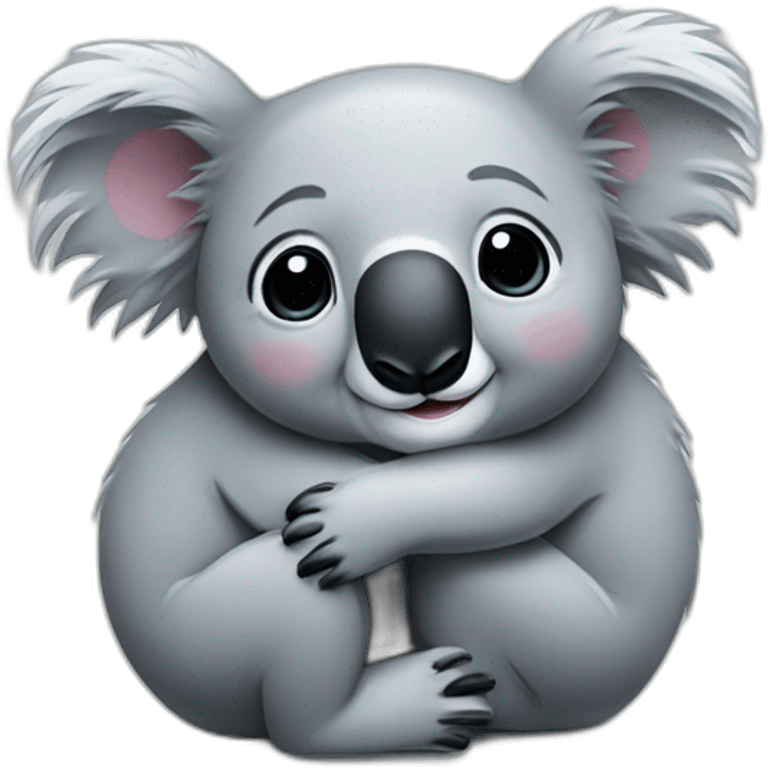 Koala hugging another koala emoji