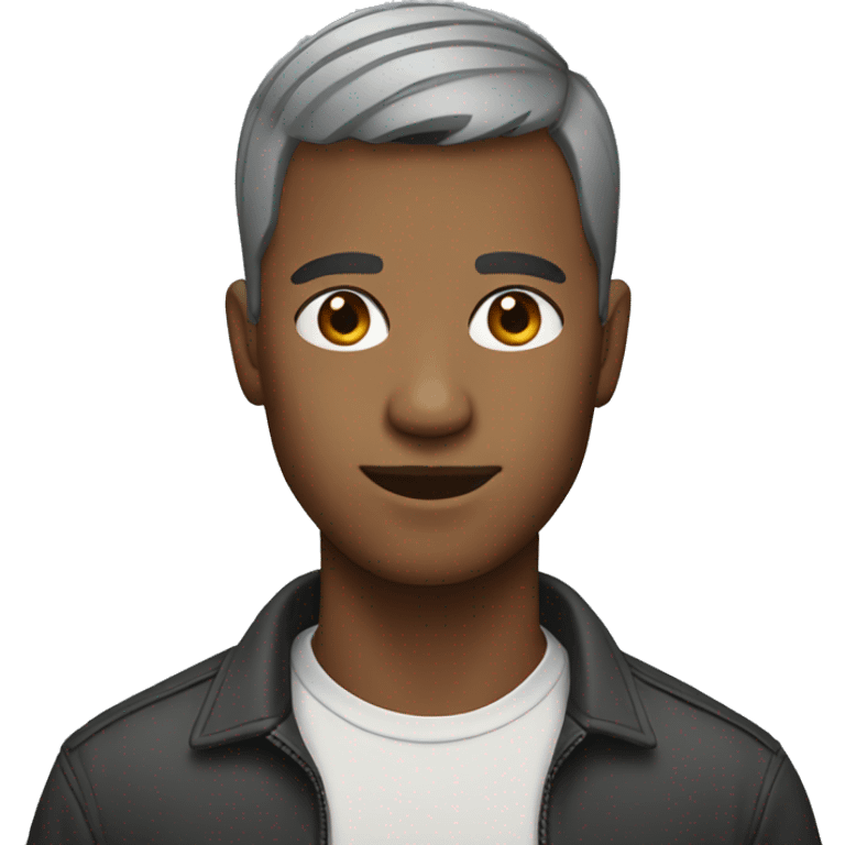 male portrait with short hair emoji