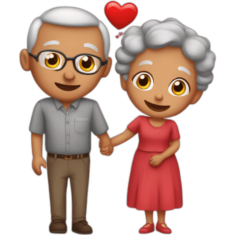 Grandparents in Day St Valentines  emoji