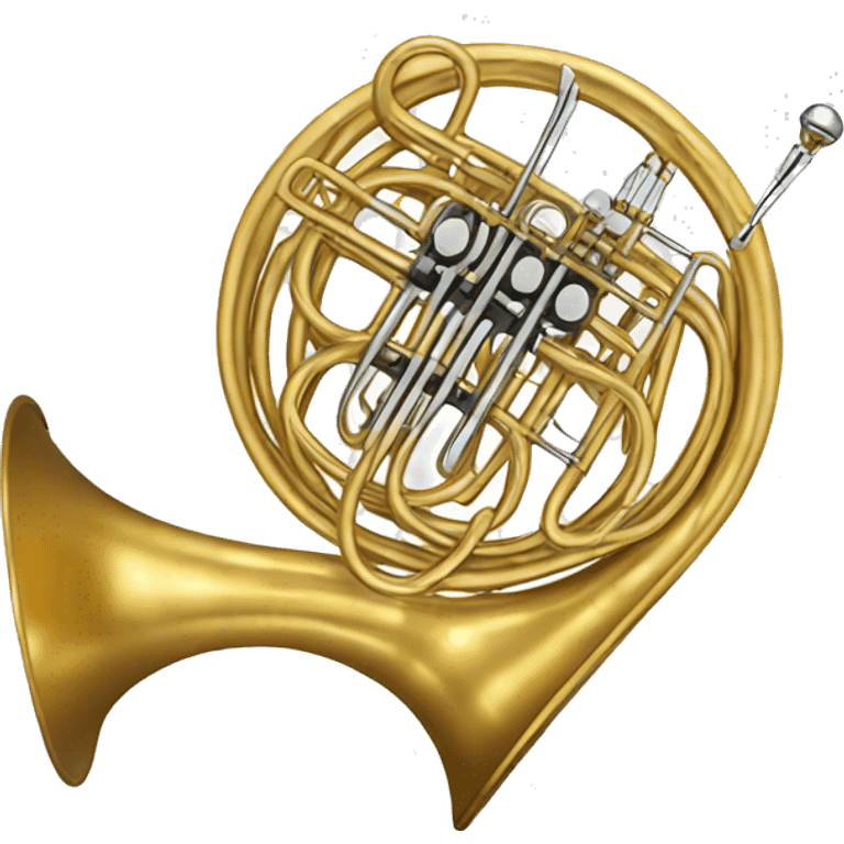 French horn emoji