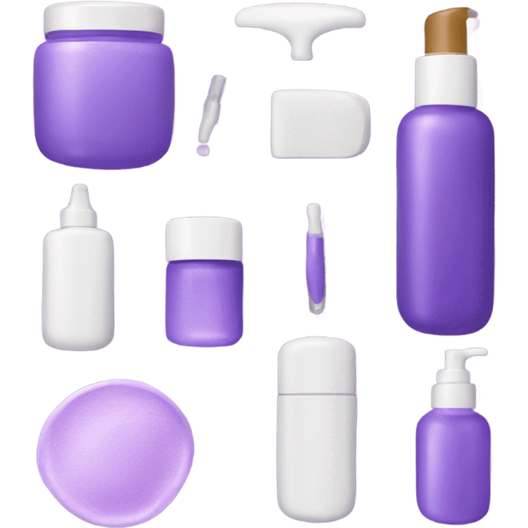 skin care Kit purple emoji