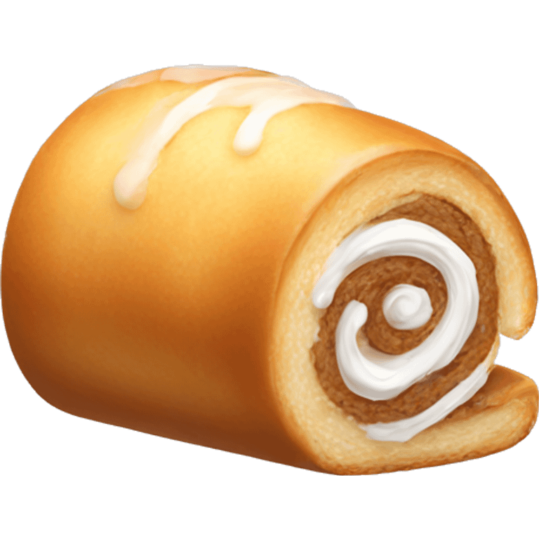 sugar roll with icing emoji