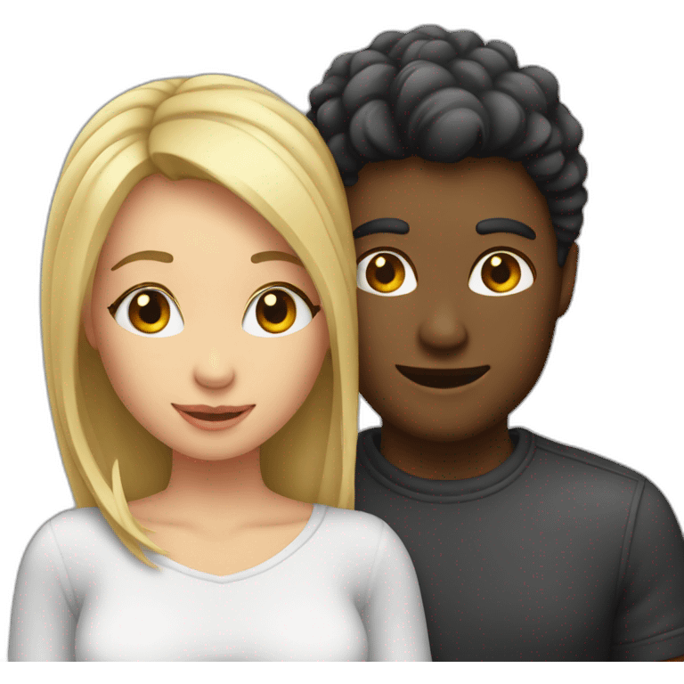 deux people flirt emoji