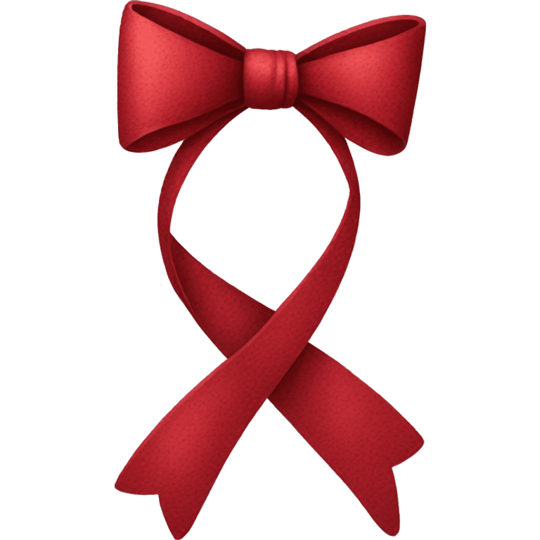 red bow with dark red flower texture emoji