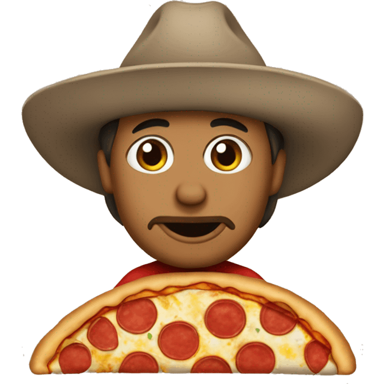 Pancho con pizza emoji