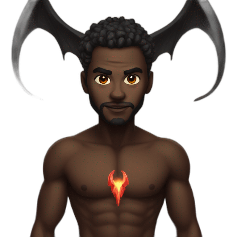 black lucifer emoji