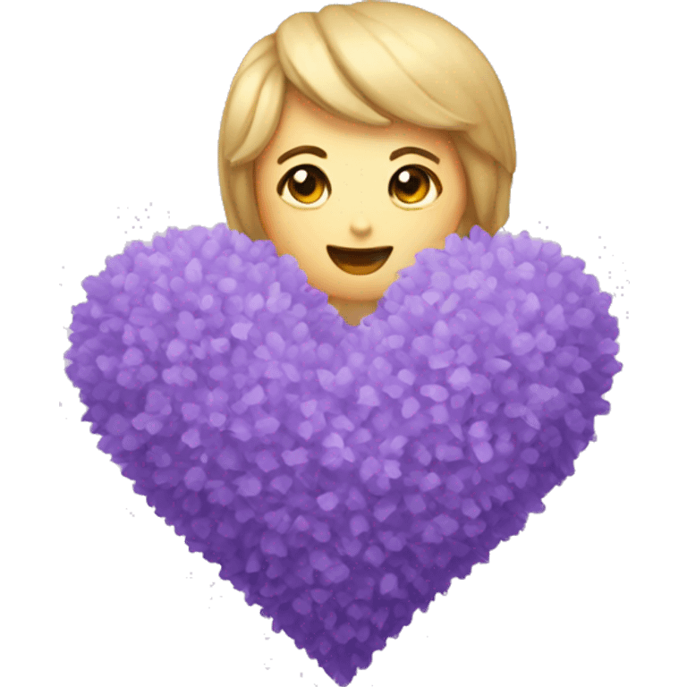 a lavender heart emoji