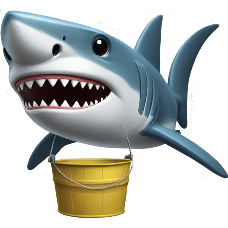 shark with bucket emoji