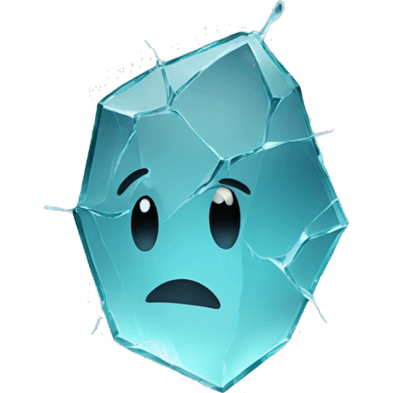 cracked glass emoji