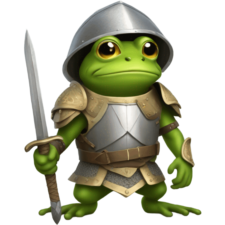 Frog going to war emoji