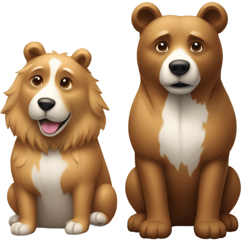 dog&bear emoji