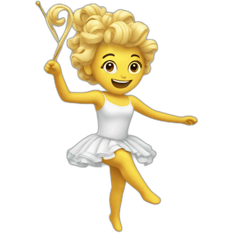 bâton de twirling emoji