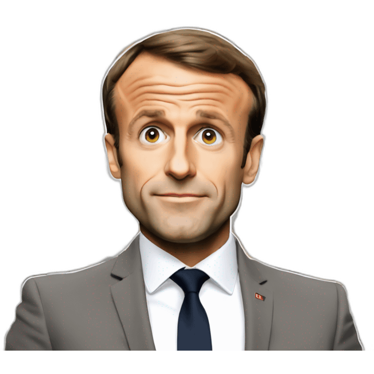 Emmanuel Macron fait la bagarre emoji