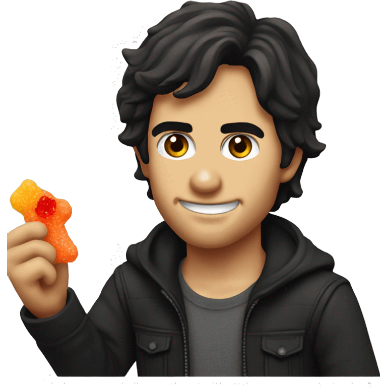 damon salvatore eating sour patch kids  emoji