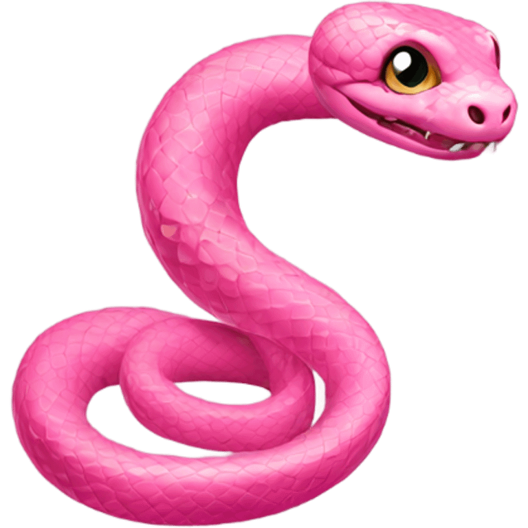 pink snake emoji