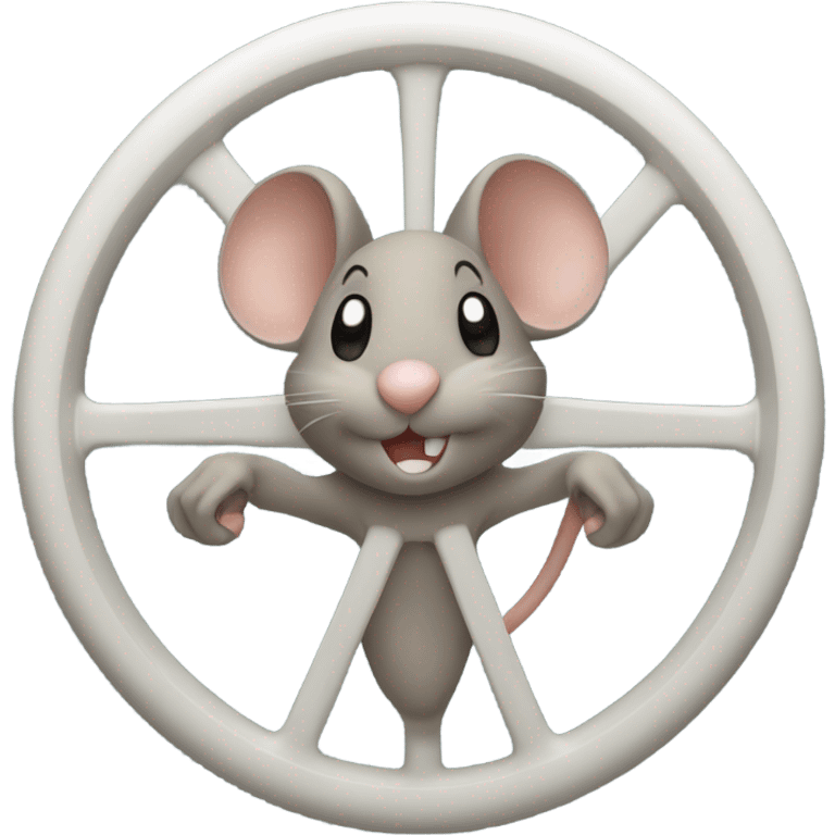 Mouse in a fares wheel   emoji