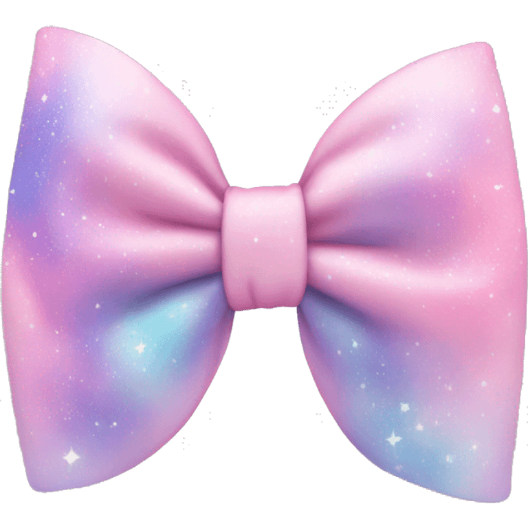 pastel pink galaxy bow emoji