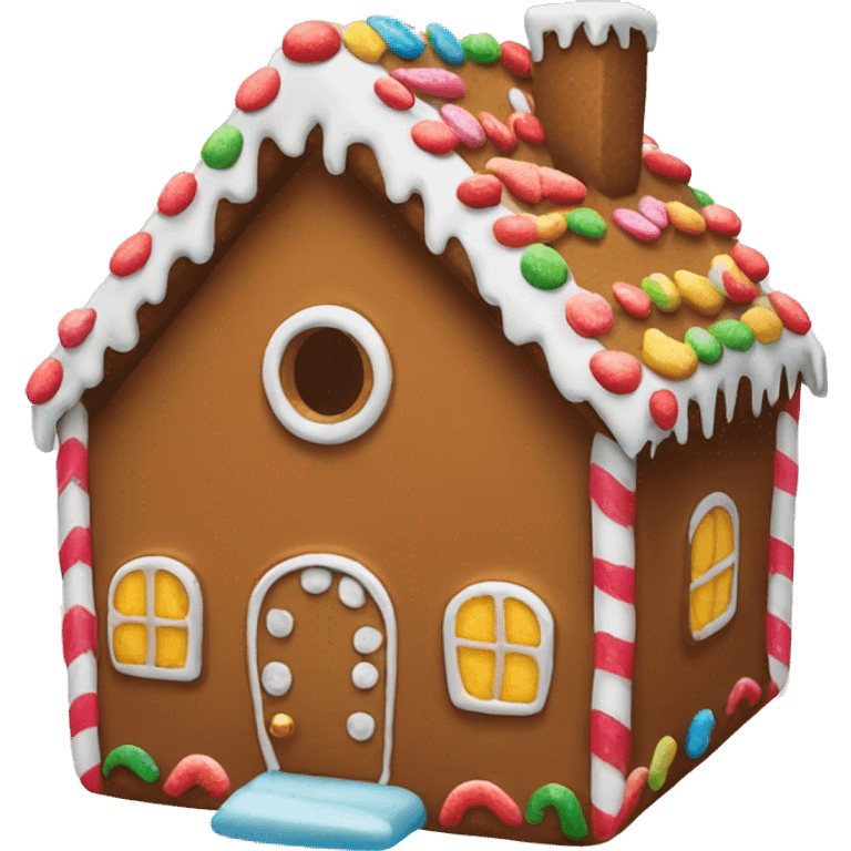 Gingerbread house emoji