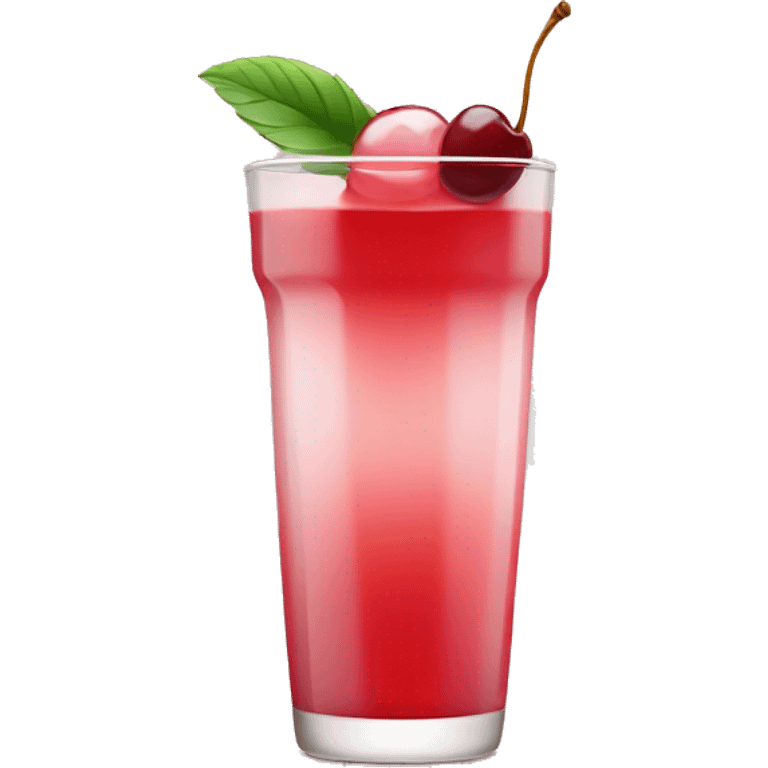 light red drink with cherry on top emoji