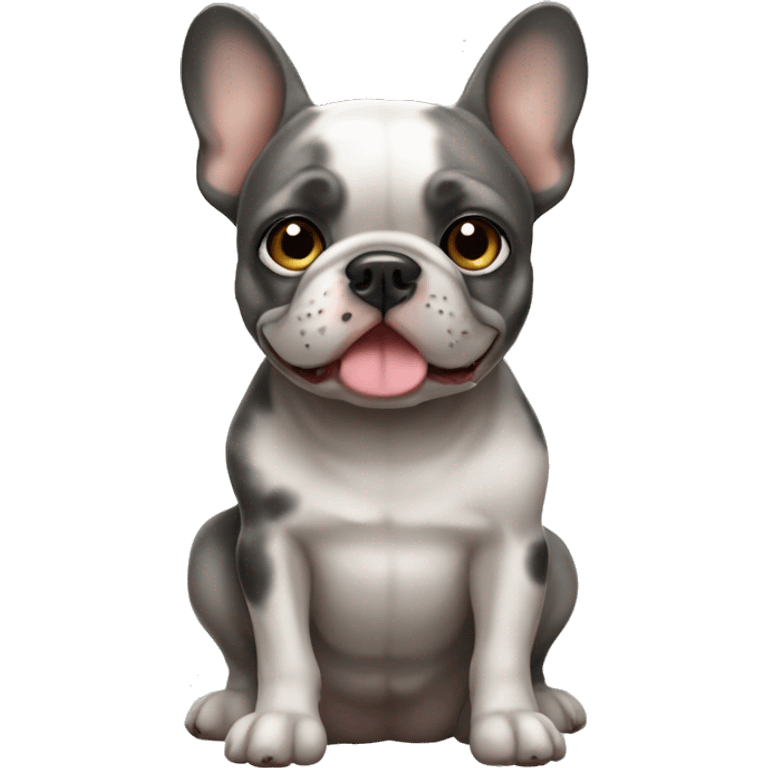 Merle french bulldog emoji