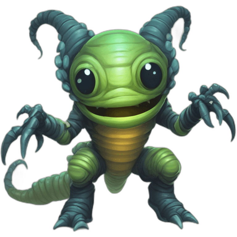 alien worm creature scifi roguelike rpg style inspired by slay thee spire emoji