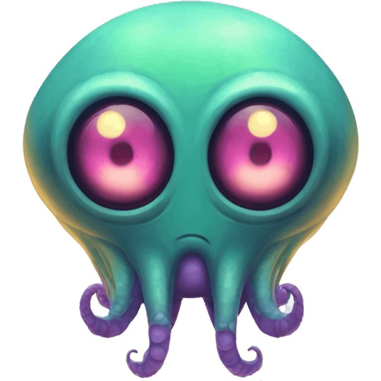 Alien Monster A friendly-looking, tentacled space creature with two eyes. Most major platforms style their design after aliens in classic arcade games emoji