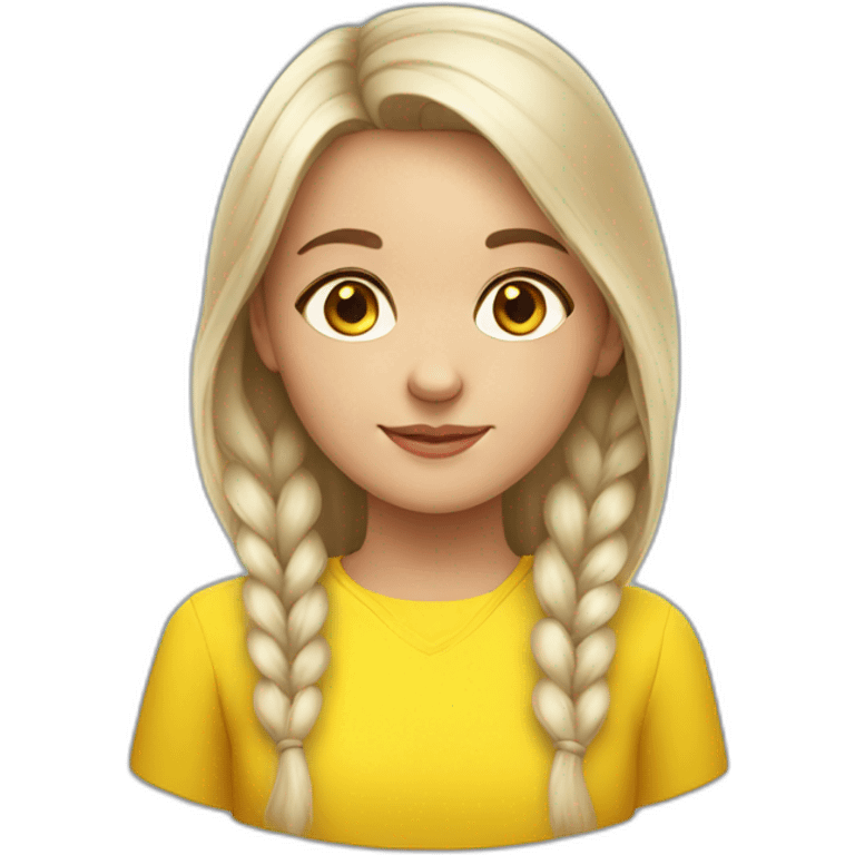 Ukrainian girl emoji