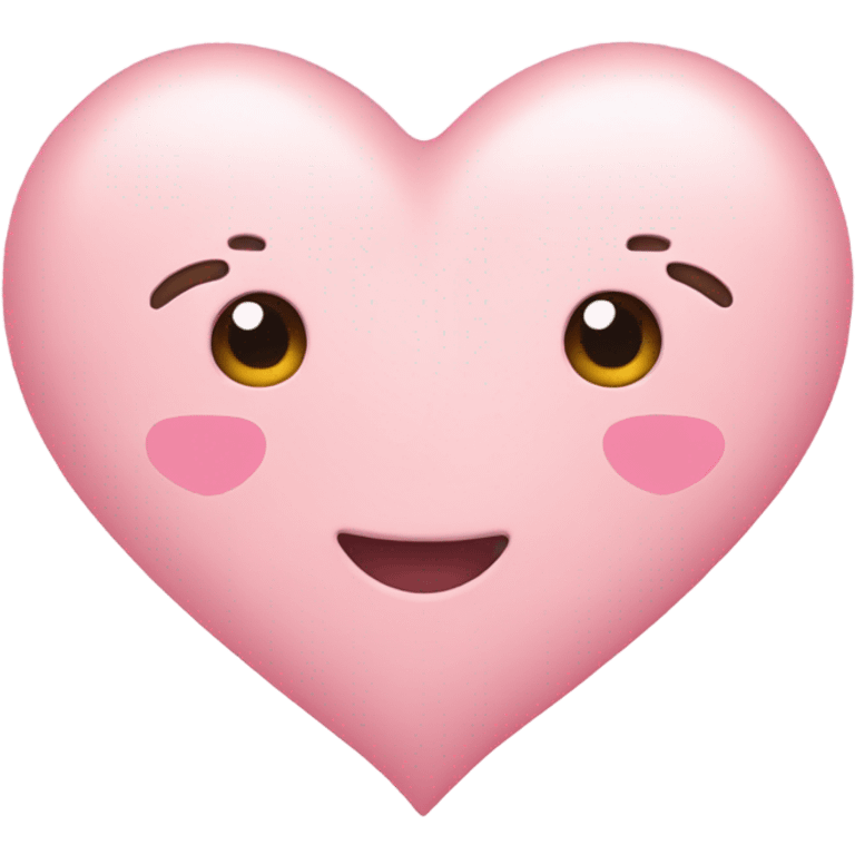 Pastel pink heart emoji