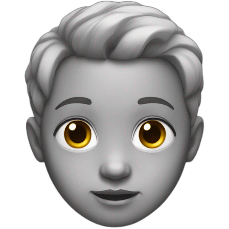 Baby-face-with-grey-skin-few hairs emoji