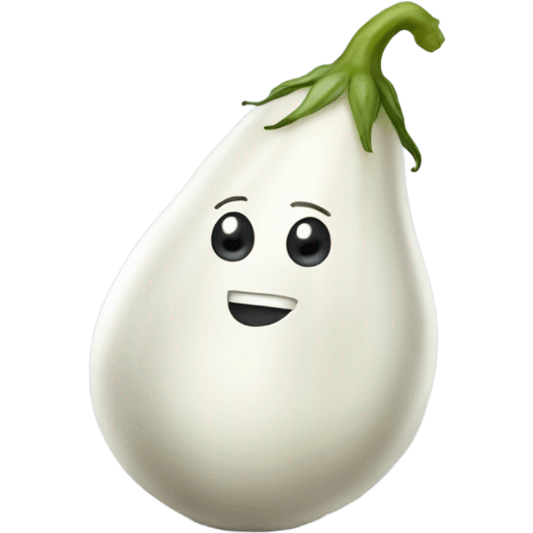 White eggplant emoji