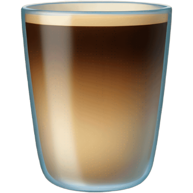 Gradient coffee in a glass cup emoji