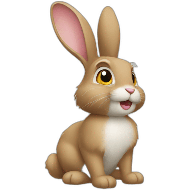 Rabbit cœur  emoji