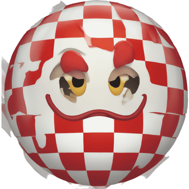 Payaso globo rojo emoji