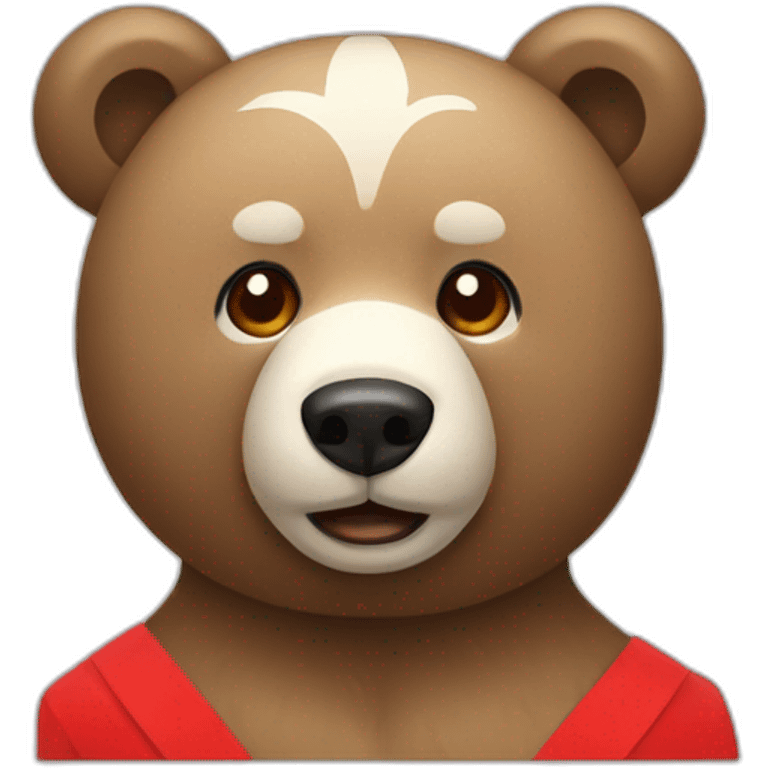 Bear red cross emoji