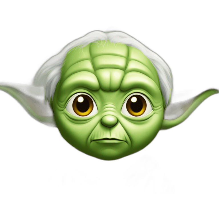 Yoda qui porte un bob emoji