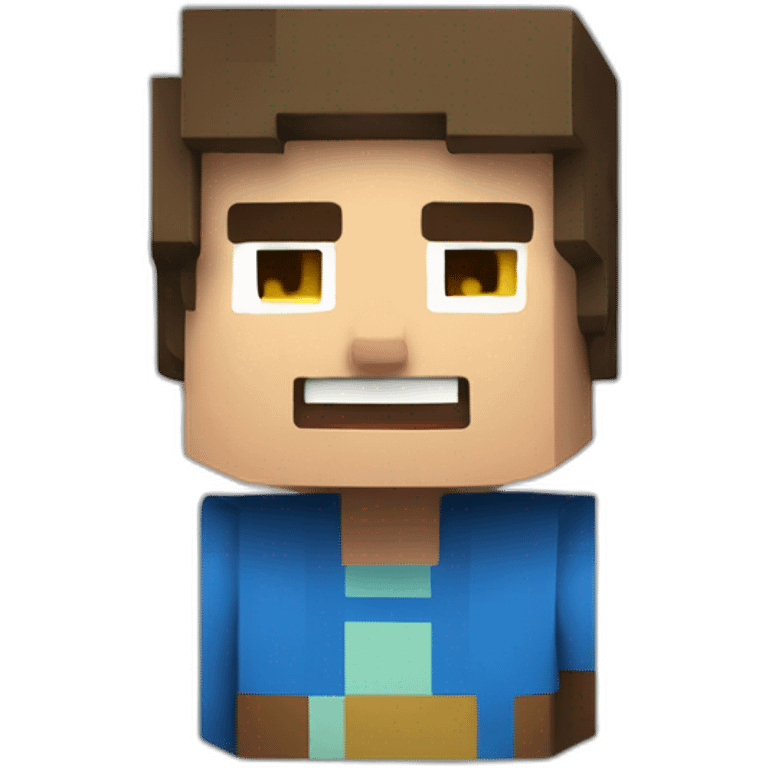 Steve-minecraft-smile emoji