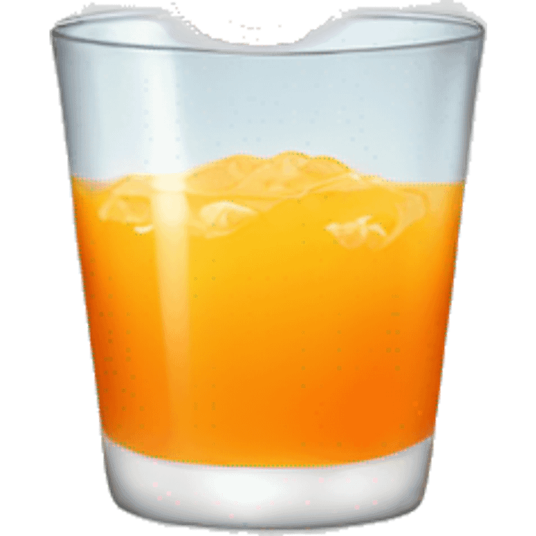 Orange juice with ice emoji