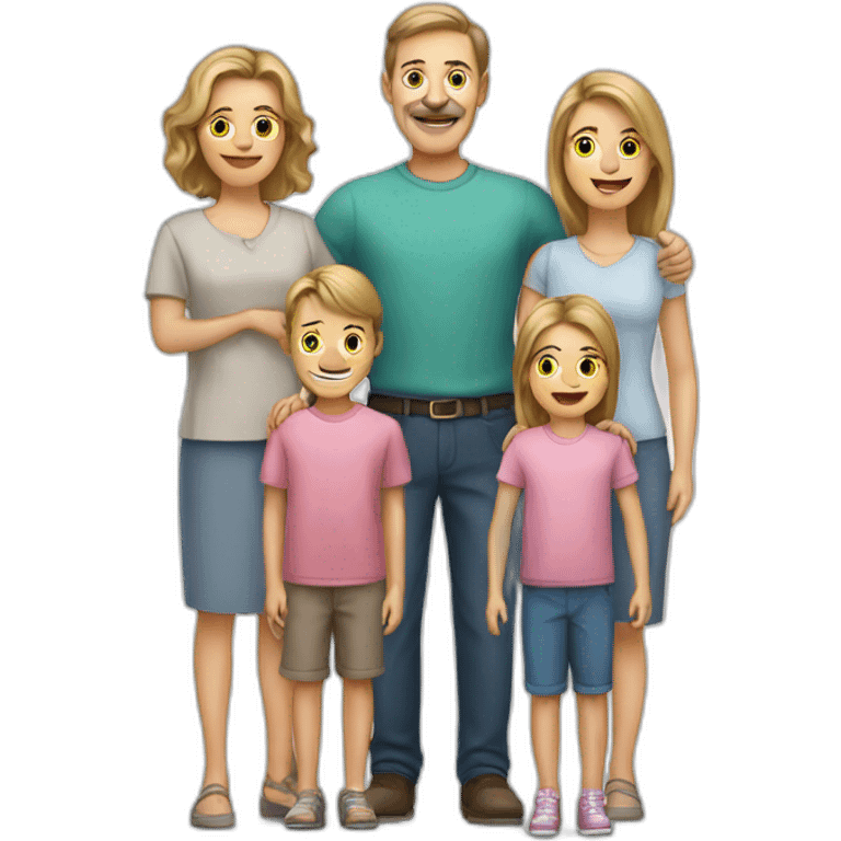 Mum with dad Havel children emoji