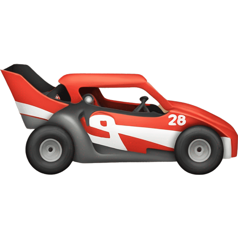 Dirt Track Racecar emoji