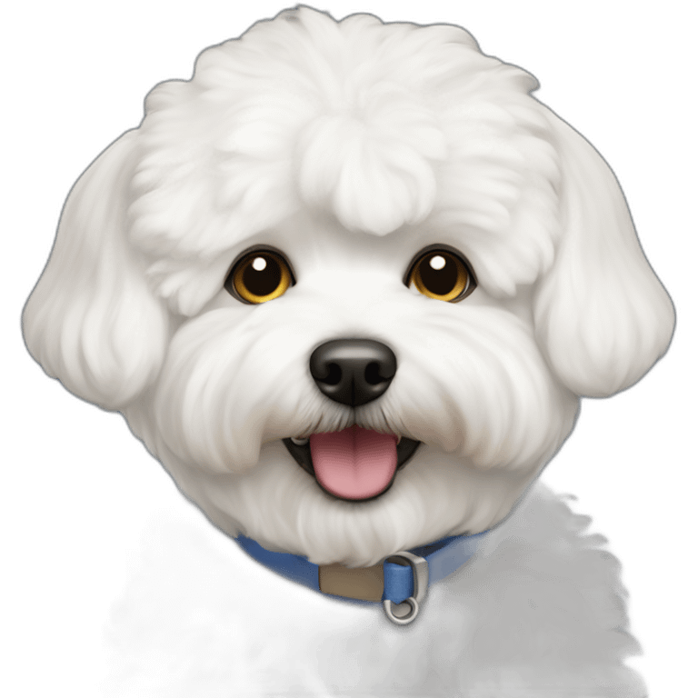 Bichon maltais feliz emoji