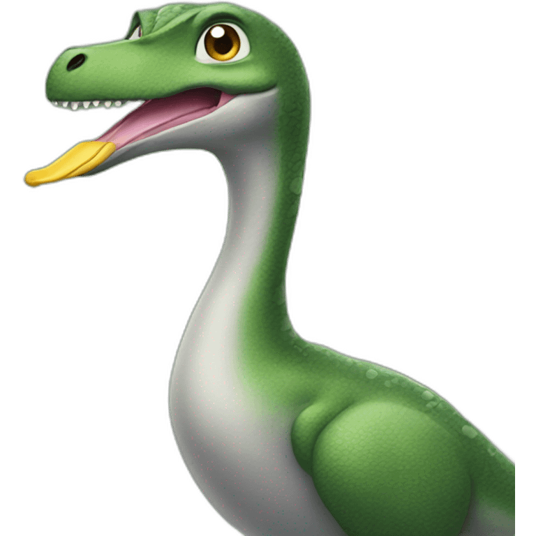 Dinosaur looking like a duck emoji