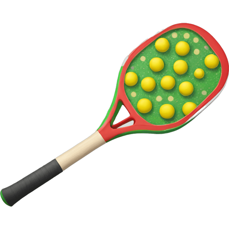 Christmas pickleball paddle emoji