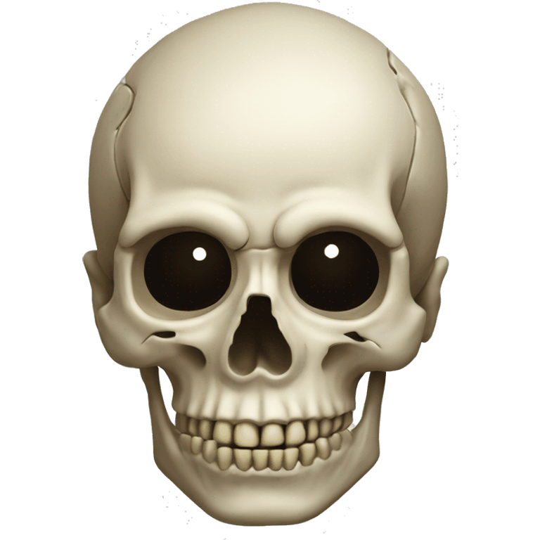 skull below head emoji