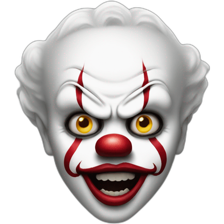 pennywise the clown face emoji