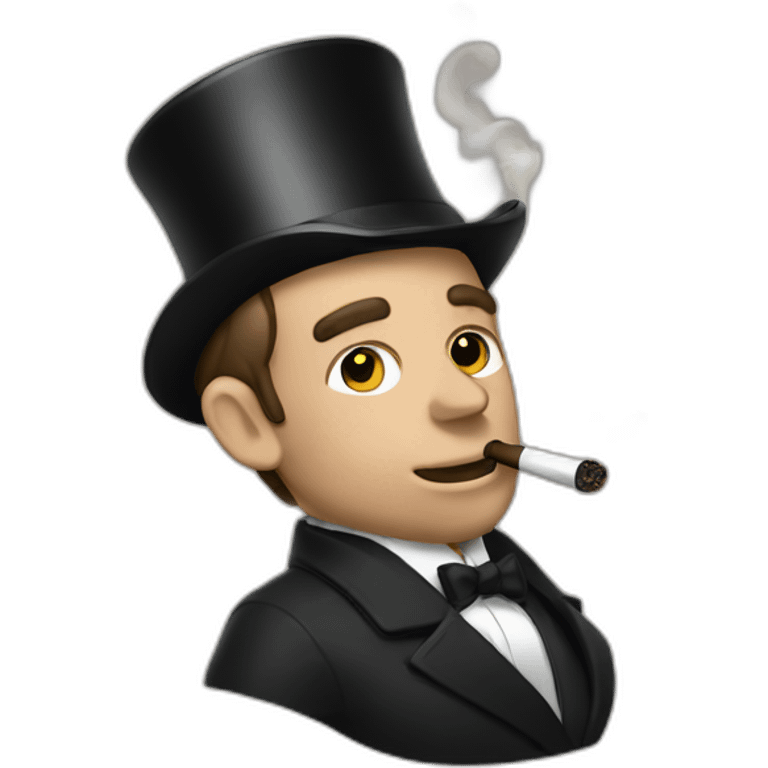 Macron smoking pipe emoji